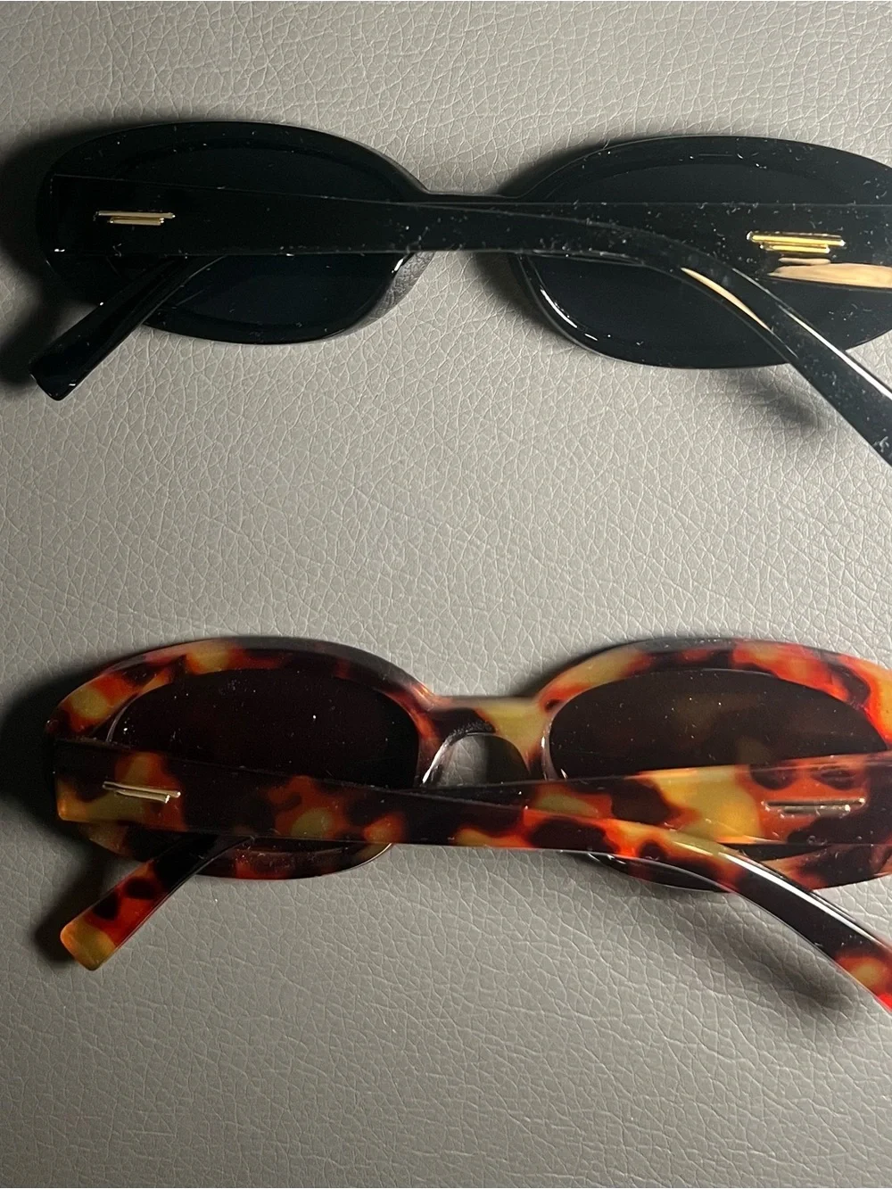 Amazon Oval Sunglasses Duo — Black & Tortoise Shell Frames